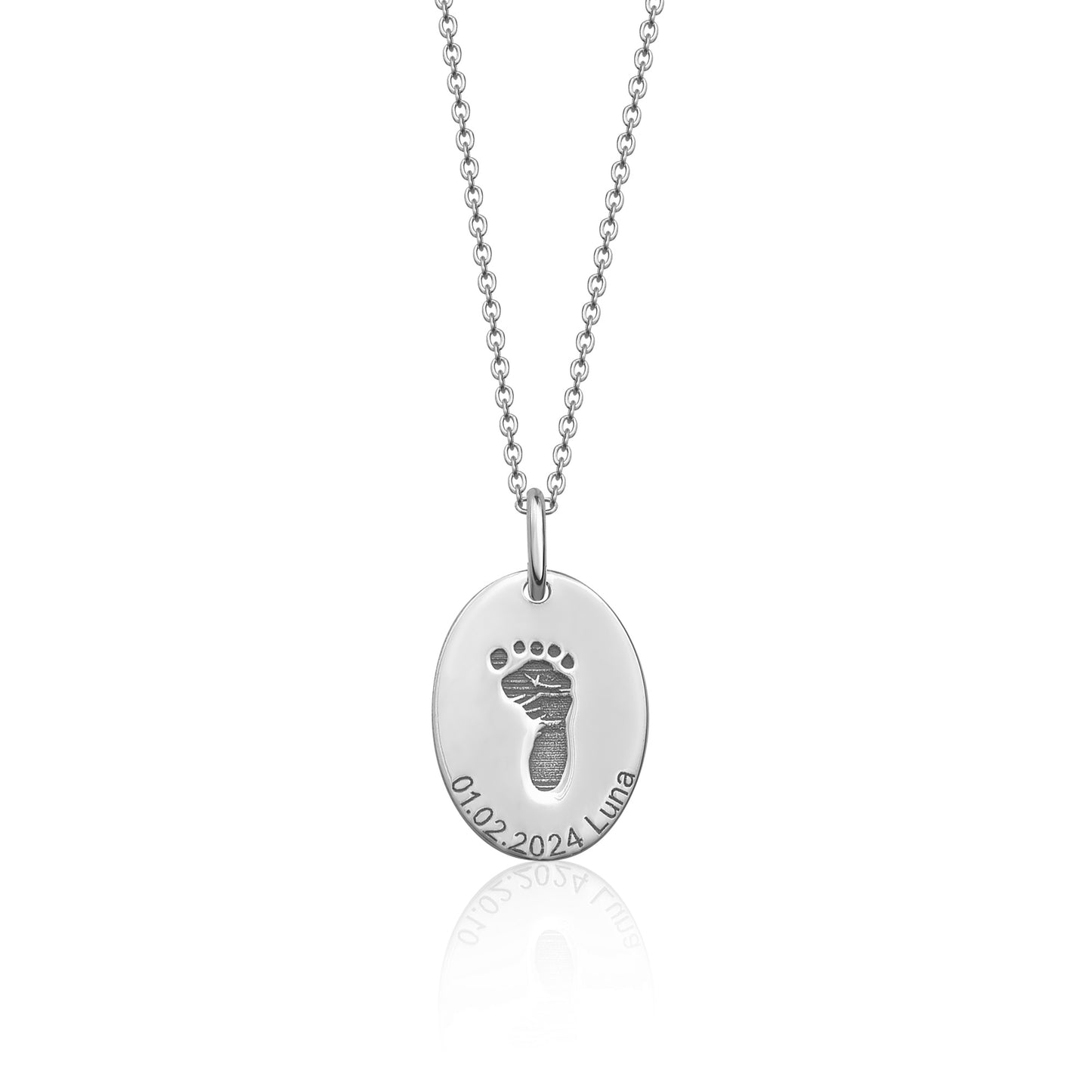 Silber Oval